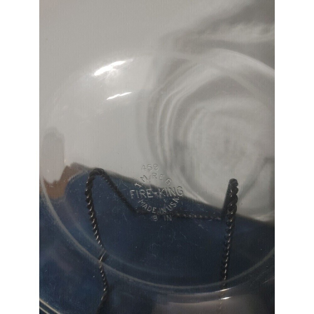 Vintage MCM Anchor Hocking Fire King Clear Glass Pie Plate Dish #459- Qty: 2 - Picture 3 of 7